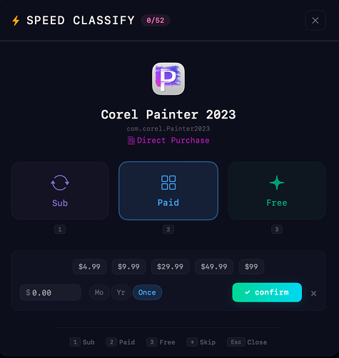 Speed Classify